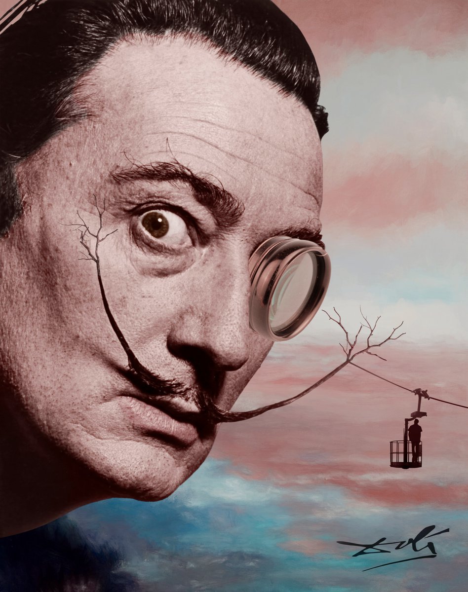 Portrait of Salvador Dali (No:6) by Tan Tolga Demirci