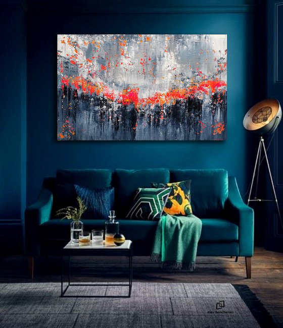 150x100cm. / abstract painting / Abstract 1256