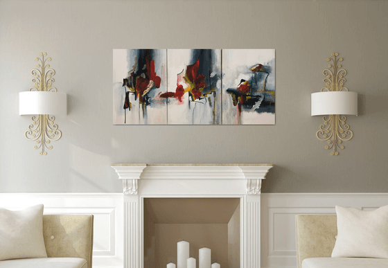 Abstract triptych