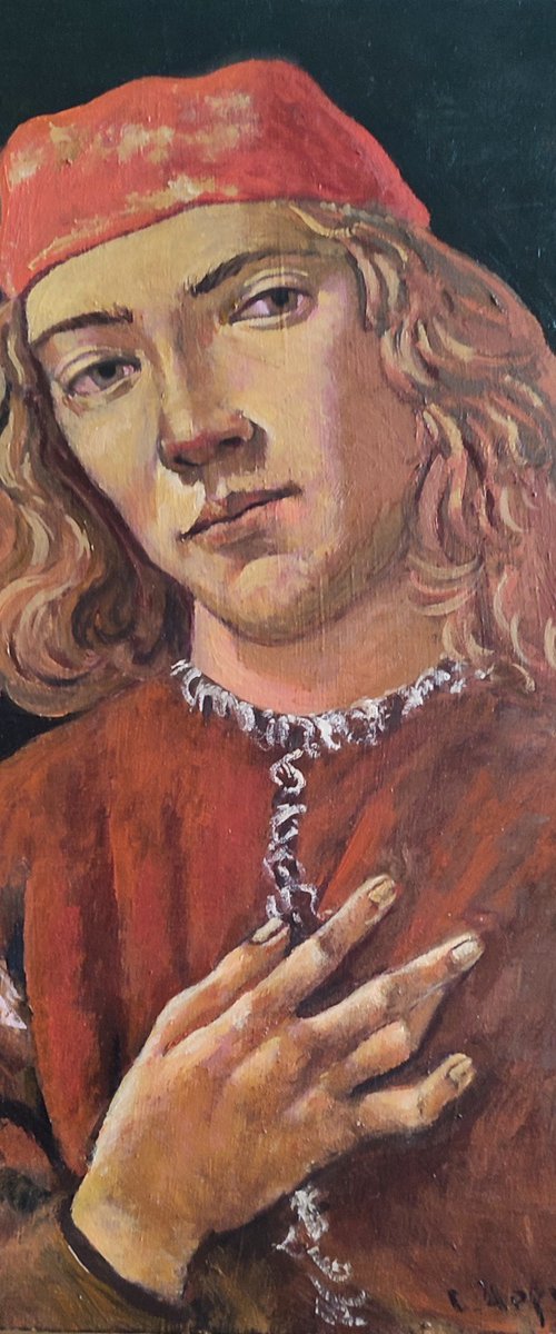 "Young Man." Based on Botticelli by Oleksa Chornyi