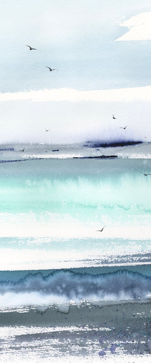 Abstract seascape #4 by Eugenia Gorbacheva