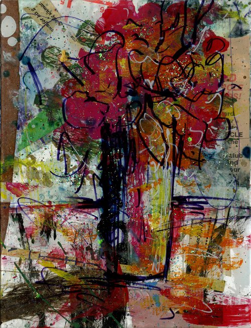 Flowers In Vase 6 by Kathy Morton Stanion