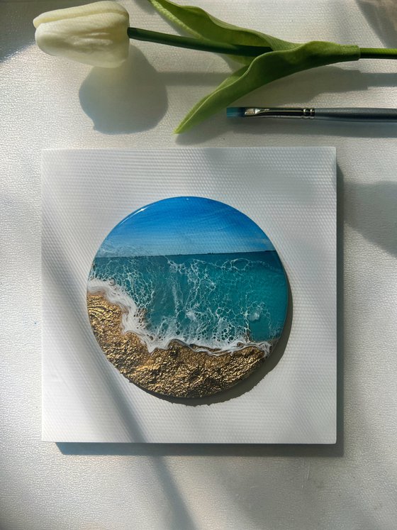 "Little wave" #2 - Small ocean painting