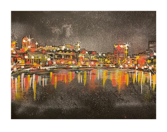 Bristol Harbourside  - Original on canvas