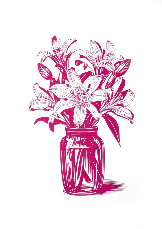 Lilies (Red violet light 577)