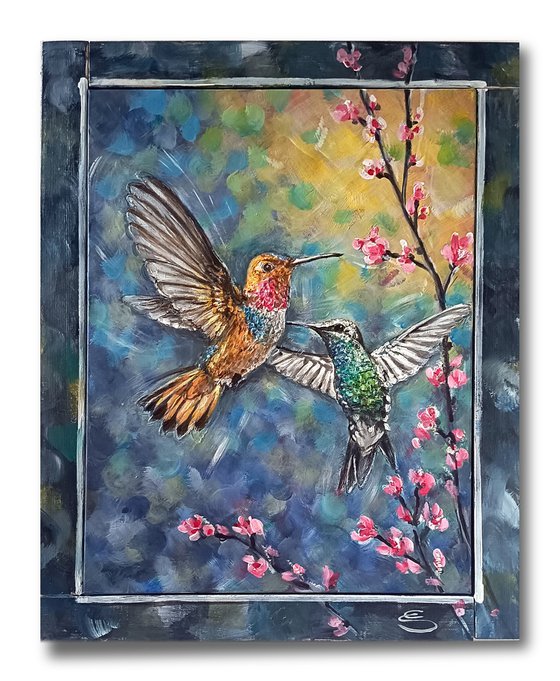Colibrì in volo