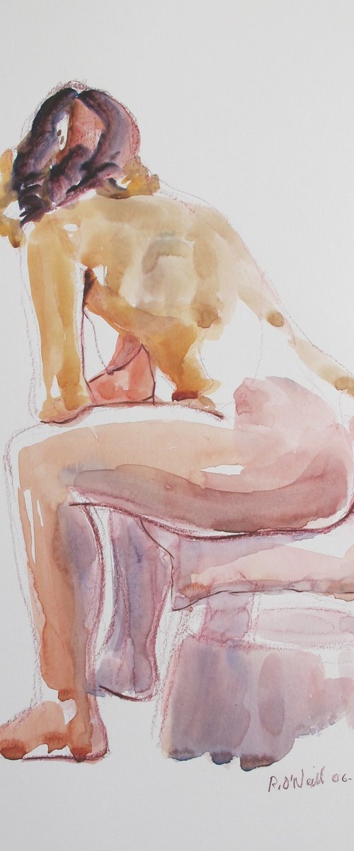 Seated female nude by Rory O’Neill