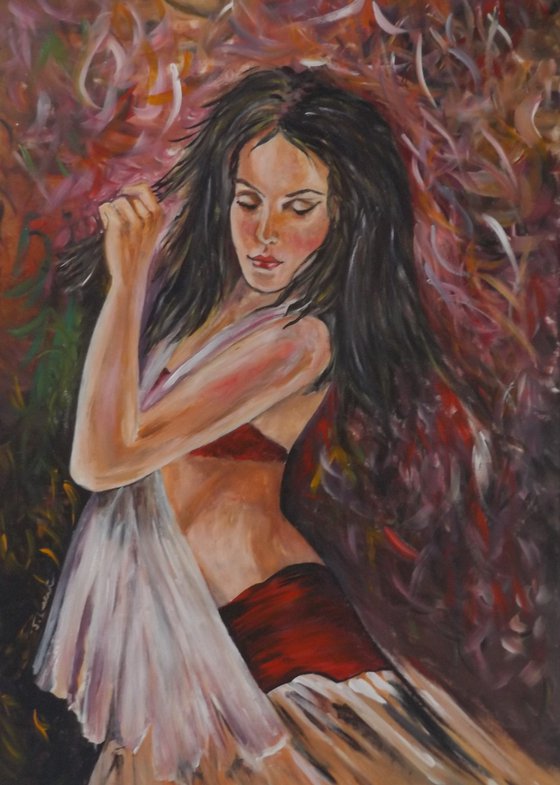 Dancer in Crimson