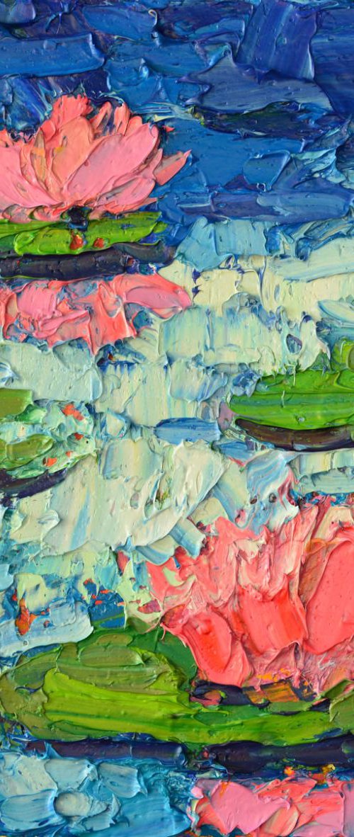 ABSTRACT LILY POND IMPRESSION by ANA MARIA EDULESCU