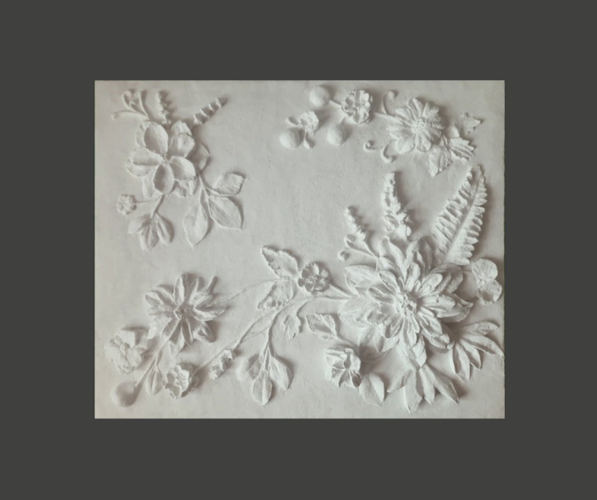 sculptural wall art Beauty and Variety of Flowers by Tatyana Mironova