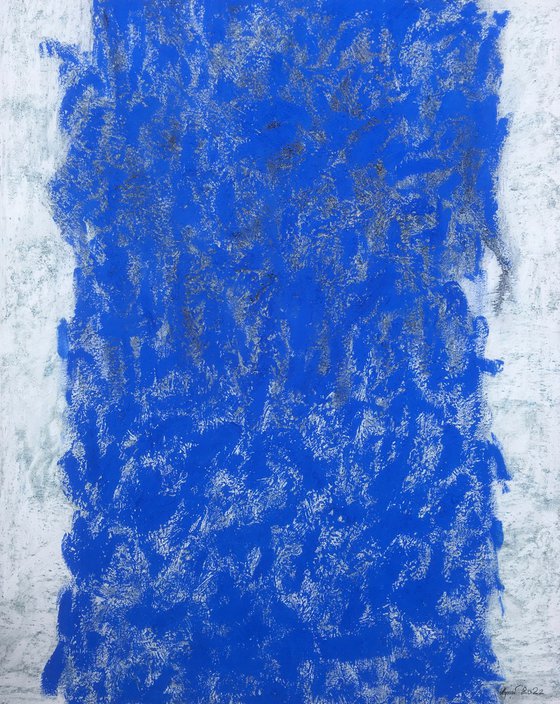 Non-human traces - 1, 95x75cm, canvas mixed media, , 2022