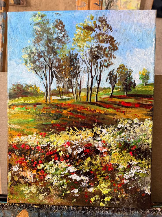 Field of Scarlet Blossoms