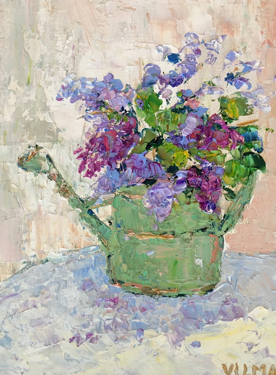 Bouquet in a watering can by Vilma Gataveckien?