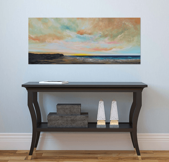 Morning Glow - seascape, emotional, panoramic