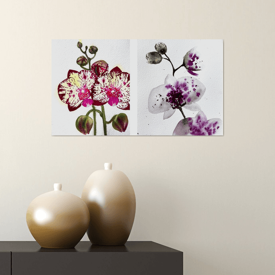 Twin Wild Orchid Purple