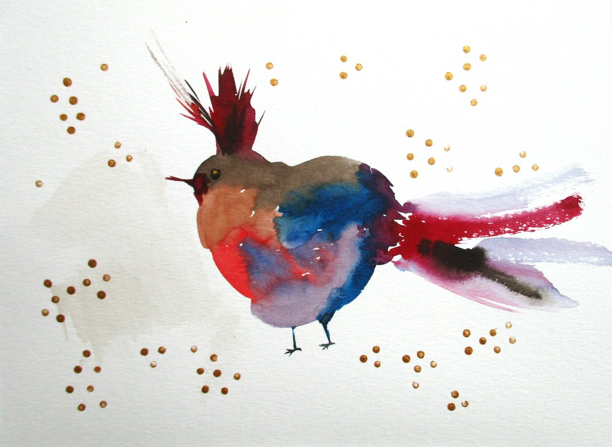 Exotic bird 4 by Valentyna Sokolovska
