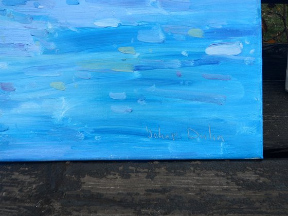 " Clouds over the sea "