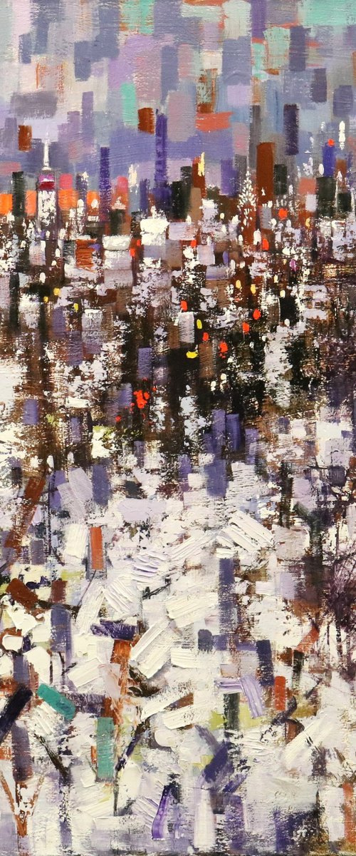 Winter Landscape in Manhattan by Chin H Shin