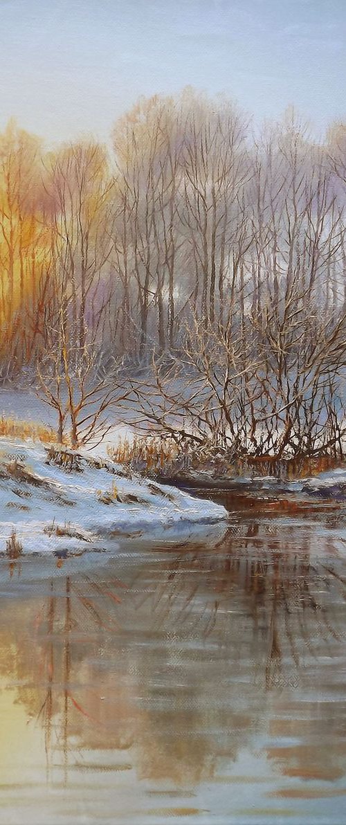 Winter Sunset by Oleg Riabchuk