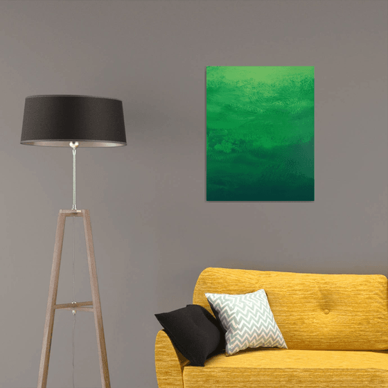 Emerald Green - Abstract