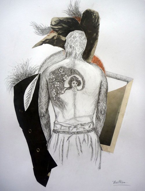 Tattooed man by Pierre-Yves Beltran