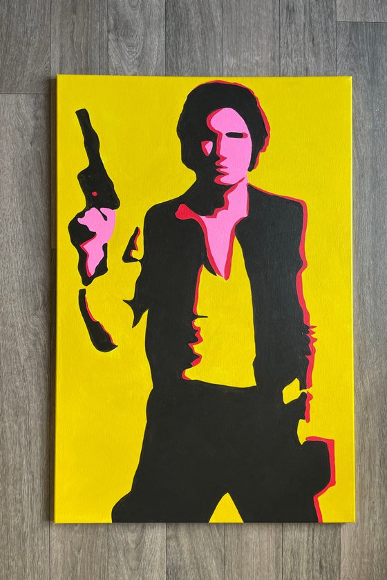 Neon Scoundrel: Han Solo in Bright Hues