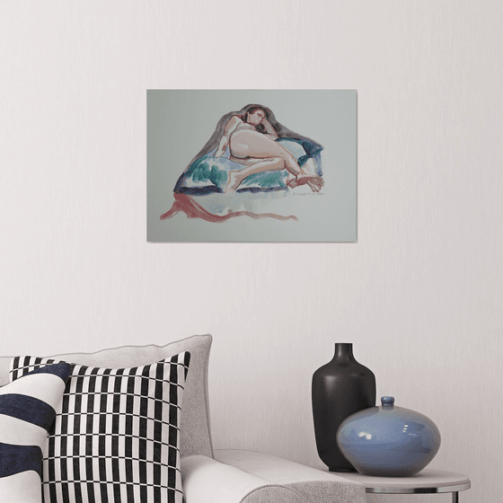 Reclining female nude