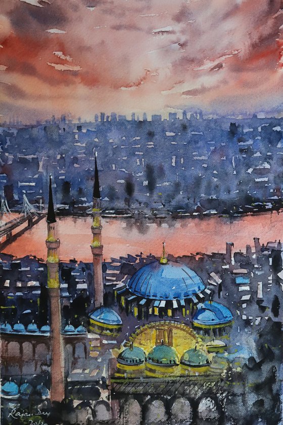 Hagia sophia Sunset