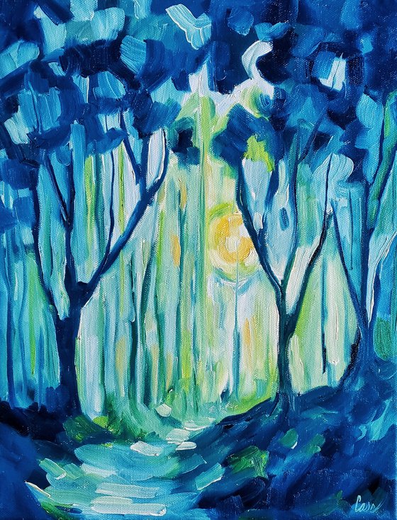 Landscape - Abstract - "Morning in the Woods"