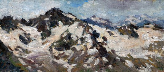 Around the Elbrus – Original Oil Painting