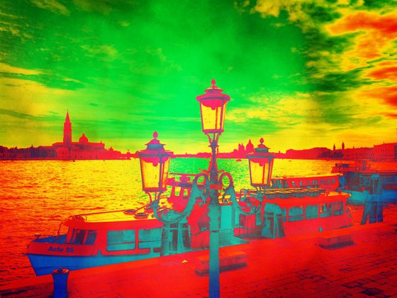 Venice in Italy - 60x80x4cm print on canvas 02499m3 READY to HANG