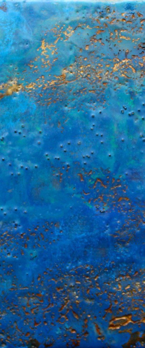 Encaustic Blue by Laura Spring