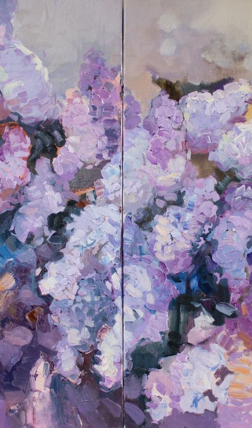 Fluffy lilac by Anastasiia Grygorieva