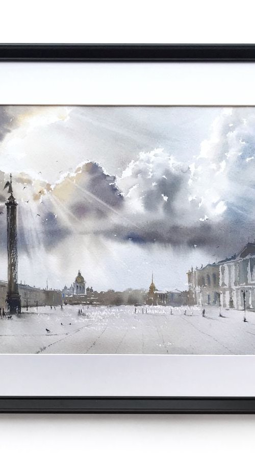 Palace (Dvortsovaya) Square, St. Petersburg by Eugenia Gorbacheva