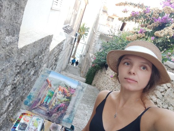 Streets of Korčula. Original