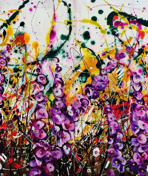 The Wild Floralia Diptych by Angie Wright