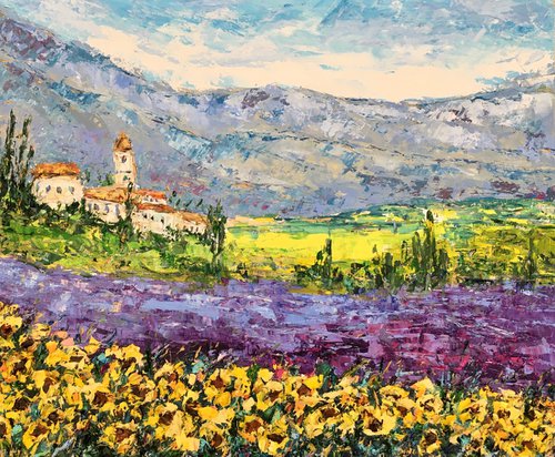 Tuscany landscape by Vilma Gataveckienė