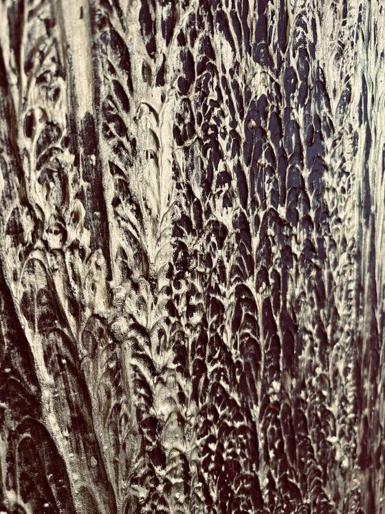 „Gilded Terrain“ 80x80x4 cm