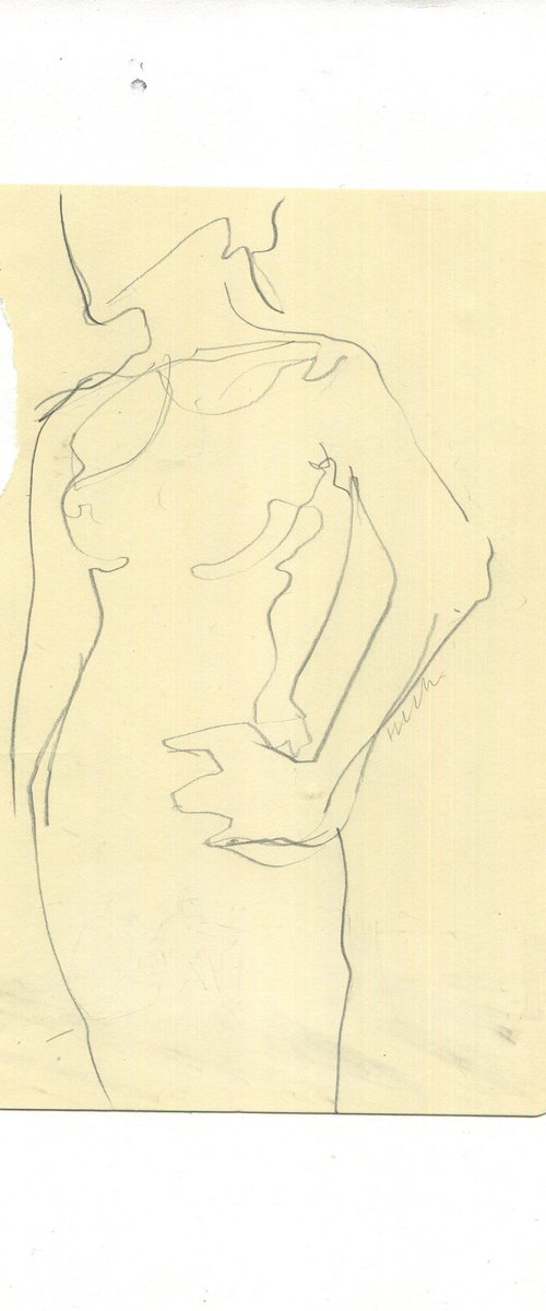 Life drawing - woman - standing by Hannah Clark