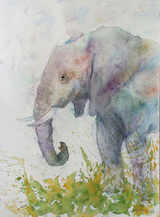 Elephant II /  ORIGINAL PAINTING