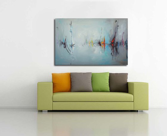 Sea decor, Abstract Oil Painting on Canvas