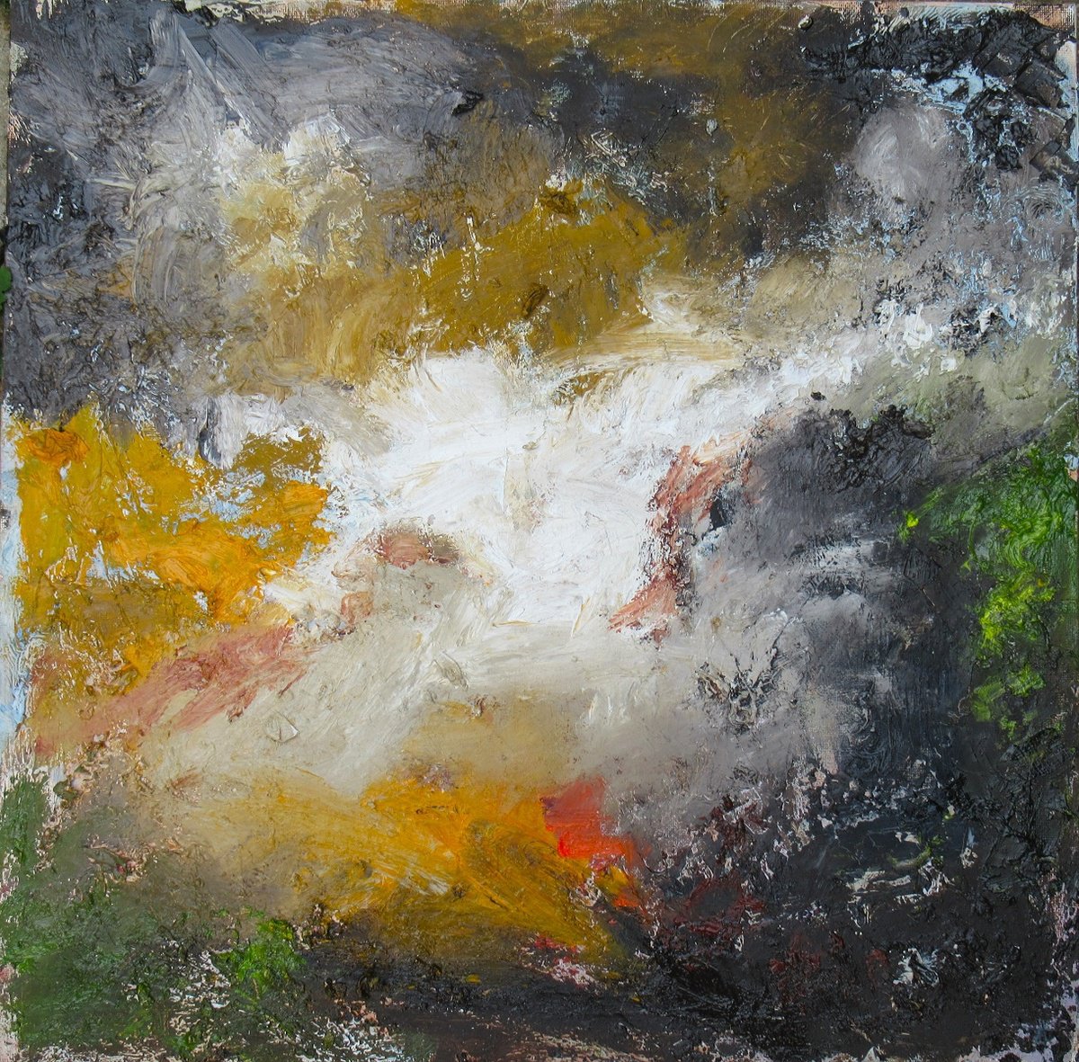 Expressive Oil Painting , Warm Embrace By Sherry Edmondson, 20 X 20, Artwork For Sale On Artfinder