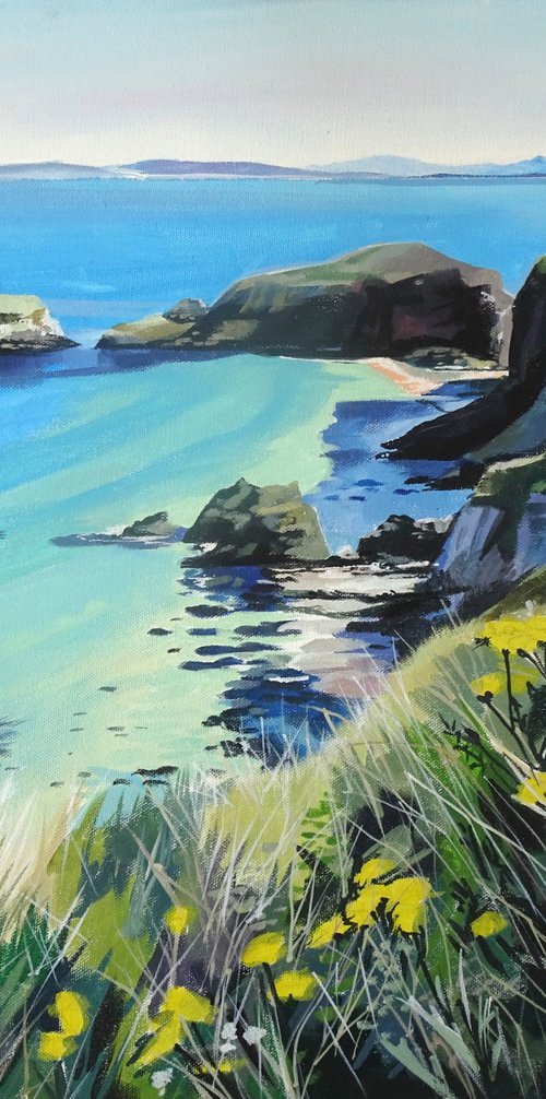 Irish Landscape Carrick A Rede Northern Ireland by Joseph Lynch