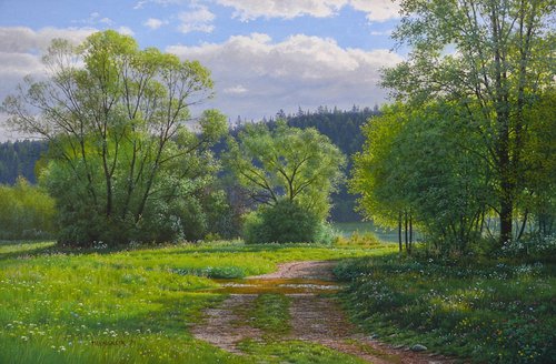 Road to the river by Mlynarcik Emil