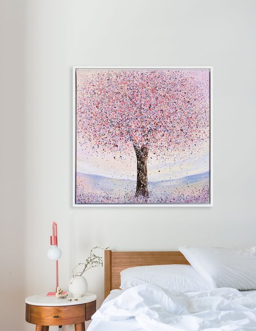 Tree Painting - Sparkle With Delight by Shazia Basheer