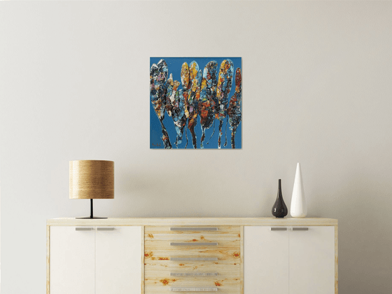 Abstract Birches