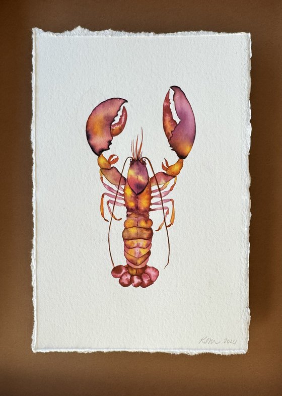 Original Watercolour Lobster