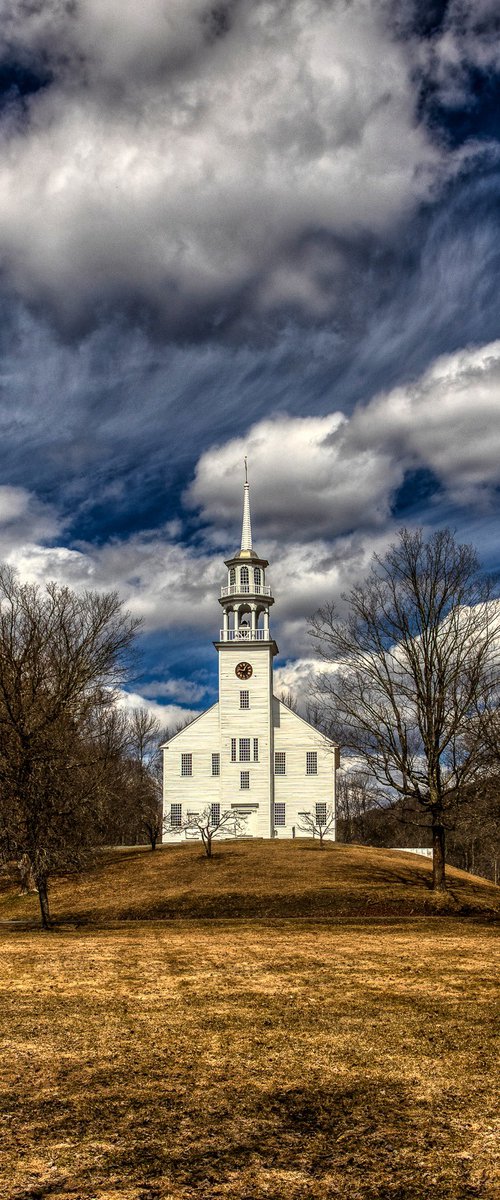 The Strafford Meetinghouse, Vermont by Francois de Melogue