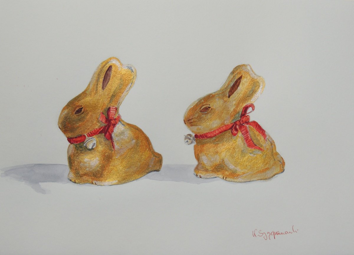 Lindt Gold Easter Bunnies by Krystyna Szczepanowski