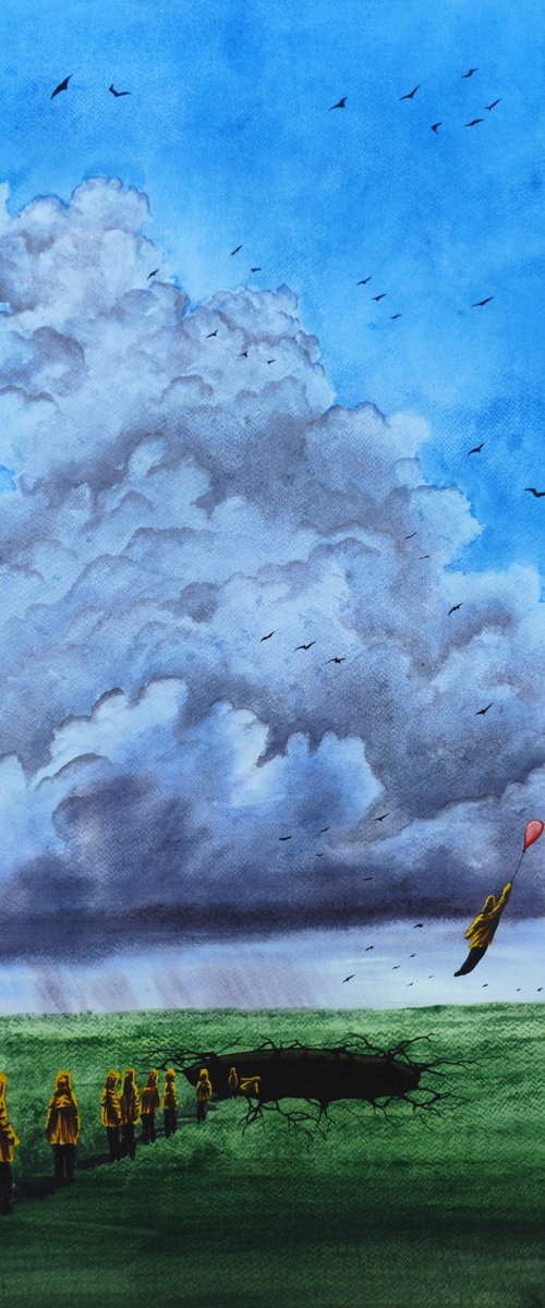 Falling before flight by Eugene Gorbachenko